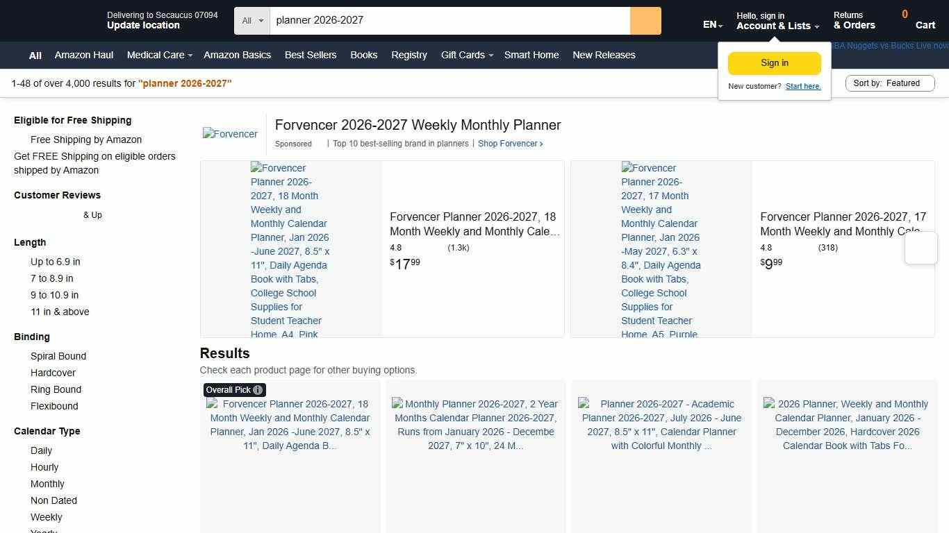 Amazon.com : planner 2026-2027
